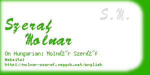 szeraf molnar business card